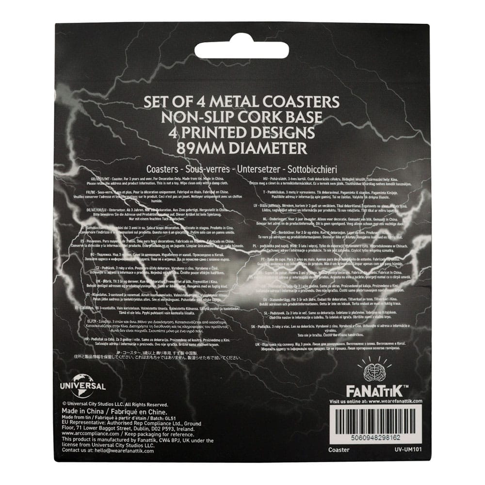 FaNaTtik Universal Monsters 4er-Pack Untersetzer