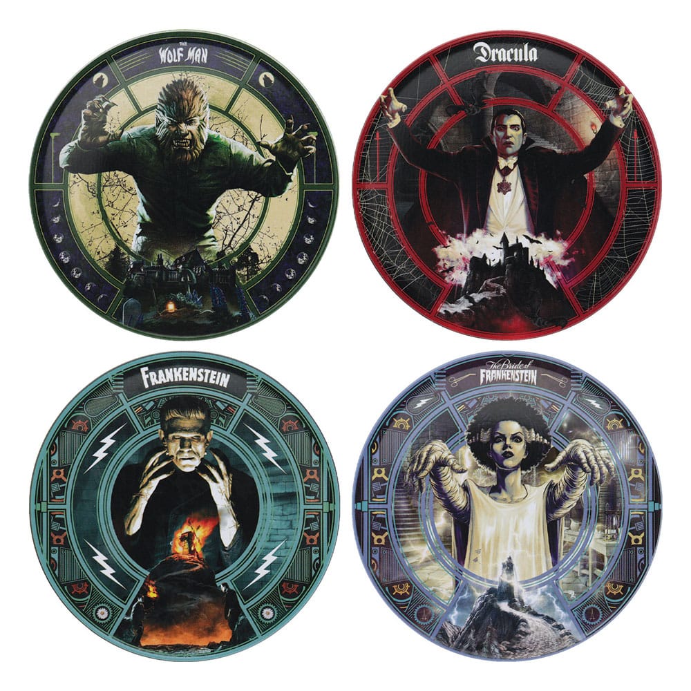 FaNaTtik Universal Monsters 4er-Pack Untersetzer