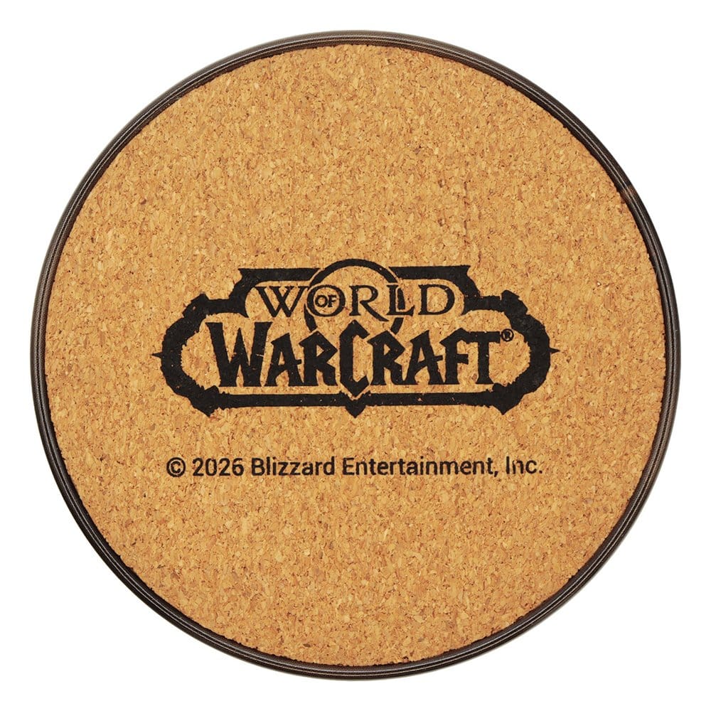 FaNaTtik World Of Warcraft 4er-Pack Bedrucktes Metall Untersetzer