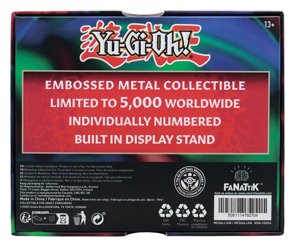 FaNaTtik Yu-Gi-Oh Exodia Head Limited Edition Medaille