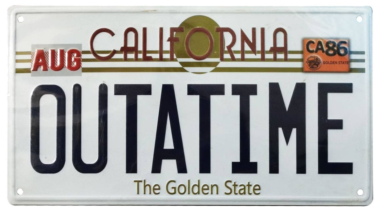 FaNaTtik Zurück in die Zukunft ´Outatime´ DeLorean Nummernschild Metallschild