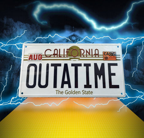FaNaTtik Zurück in die Zukunft ´Outatime´ DeLorean Nummernschild Metallschild