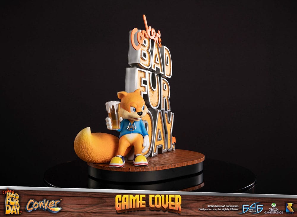 First 4 Figures Conker´s Bad Fur Day Game Cover Standard Edition Statue