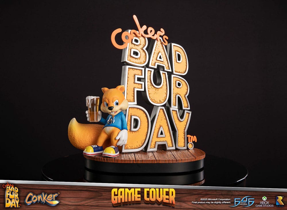 First 4 Figures Conker´s Bad Fur Day Game Cover Standard Edition Statue