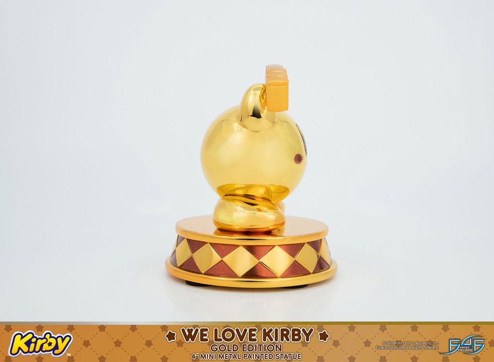 First 4 Figures Kirby We Love Kirby Gold Edition DieCast Statue