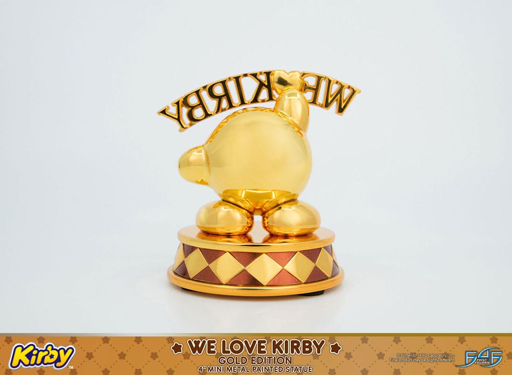 First 4 Figures Kirby We Love Kirby Gold Edition DieCast Statue