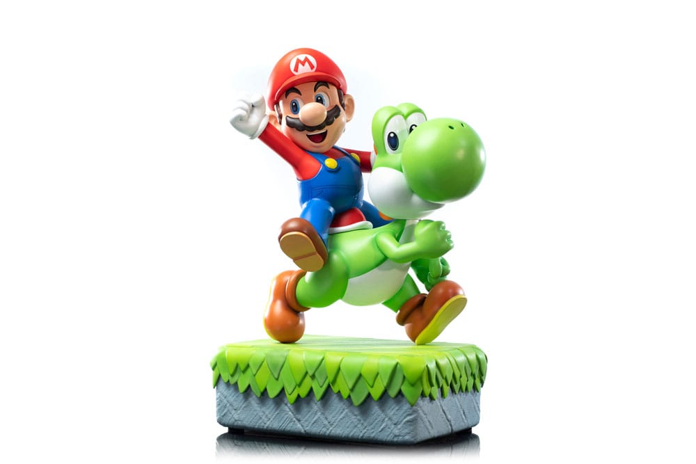 First 4 Figures Super Mario - Mario & Yoshi Exclusive Edition Statue