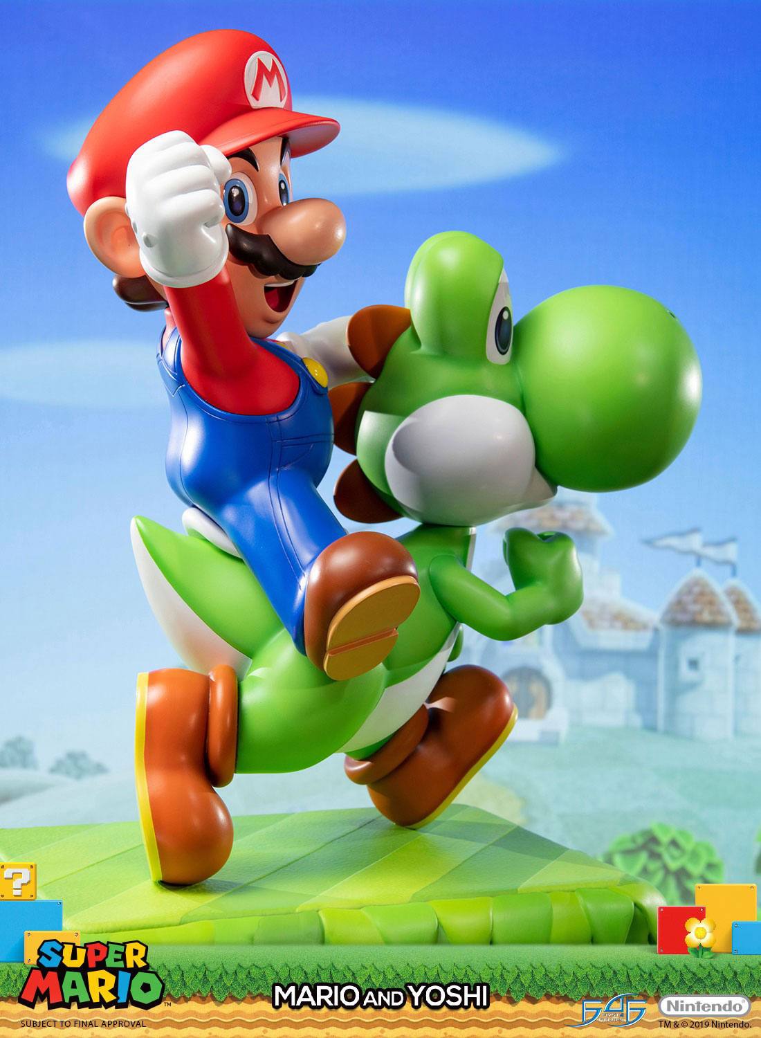 First 4 Figures Super Mario Mario & Yoshi Statue