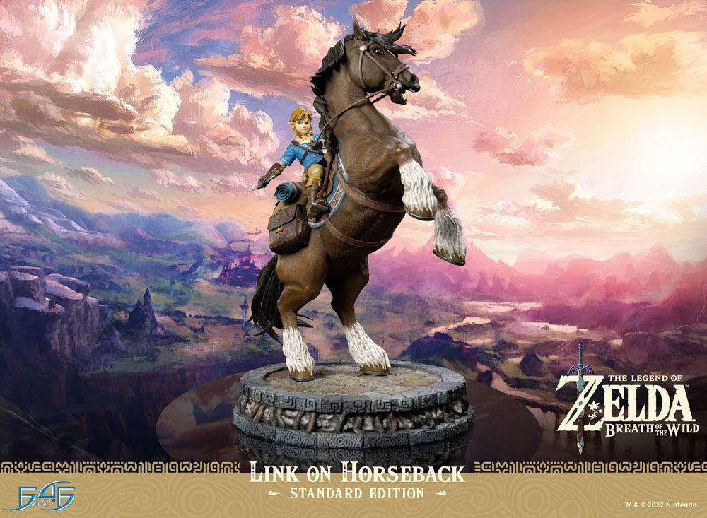 First 4 Figures The Legend of Zelda Breath of the Wild Link on Horseback Statue - Beschädigte Verpackung