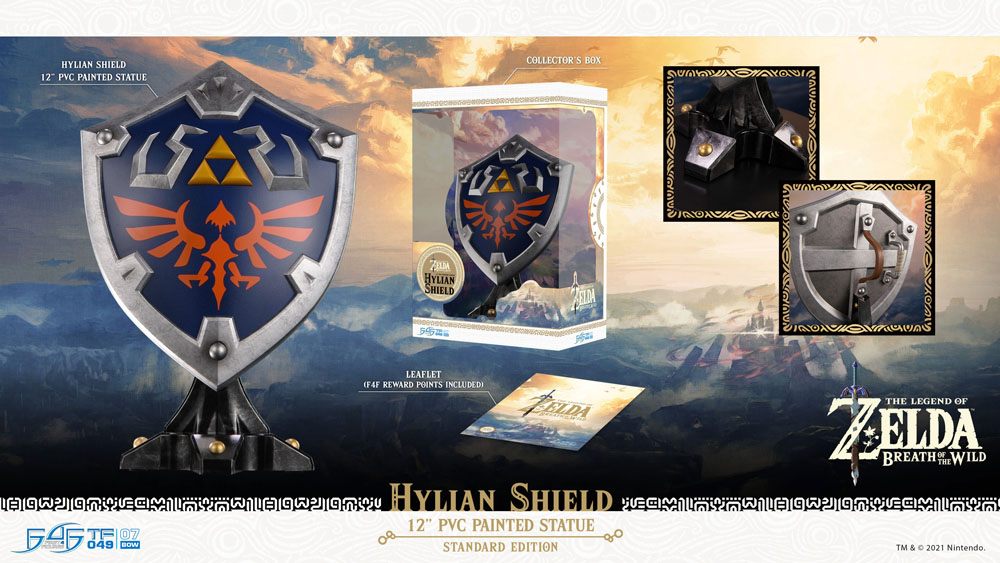 First 4 Figures The Legend of Zelda Breath of the Wild PVC Hylian Shield Standard Edition Statue