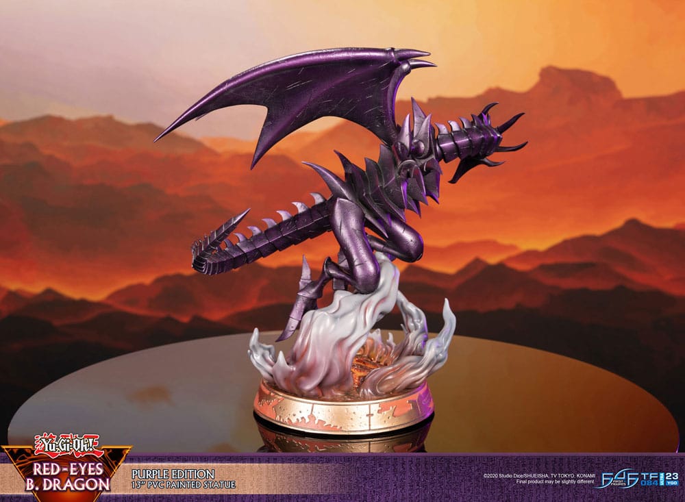 First 4 Figures Yu-Gi-Oh Red-Eyes B. Dragon Purple Colour Statue
