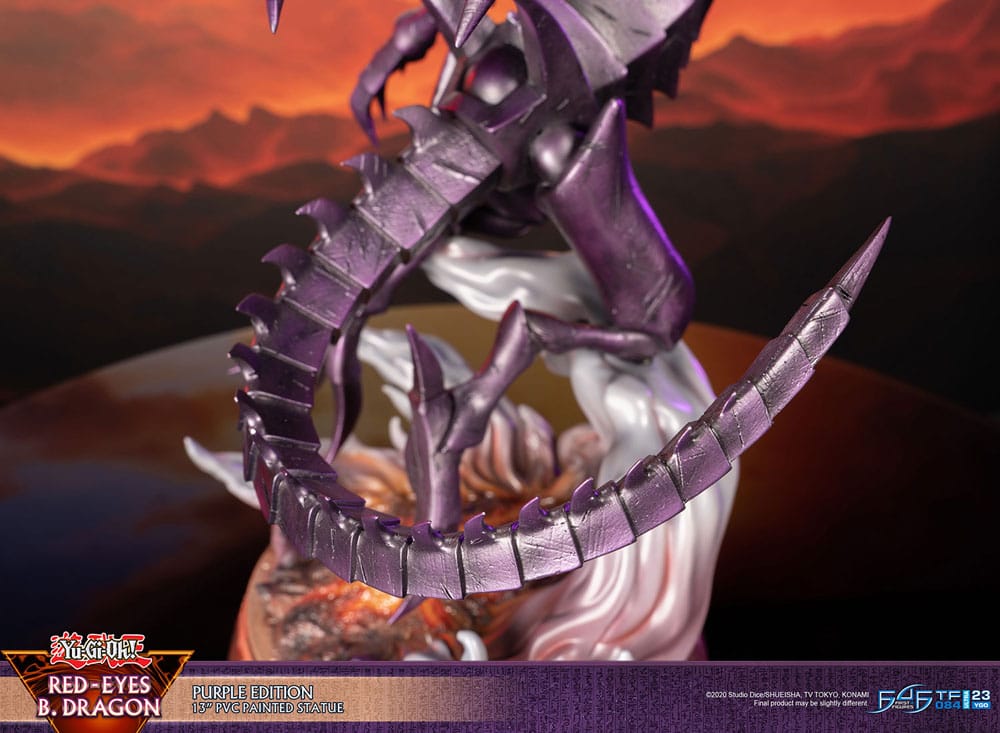 First 4 Figures Yu-Gi-Oh Red-Eyes B. Dragon Purple Colour Statue