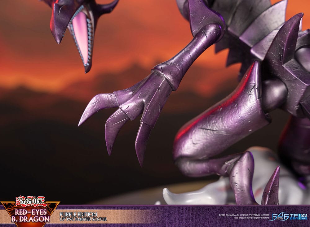 First 4 Figures Yu-Gi-Oh Red-Eyes B. Dragon Purple Colour Statue