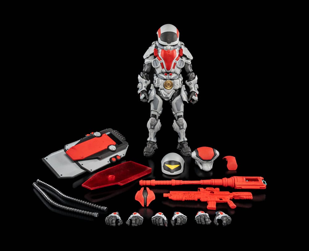 Four Horsemen Toy Design Cosmic Legions Outpost Zaxxius T.U.5.C.C. Phantom Trooper Actionfigur