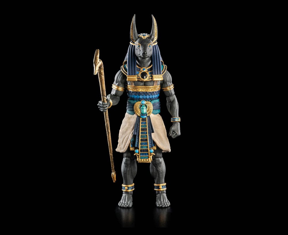 Four Horsemen Toy Design Figura Obscura Anubis Black & Blue Actionfigur