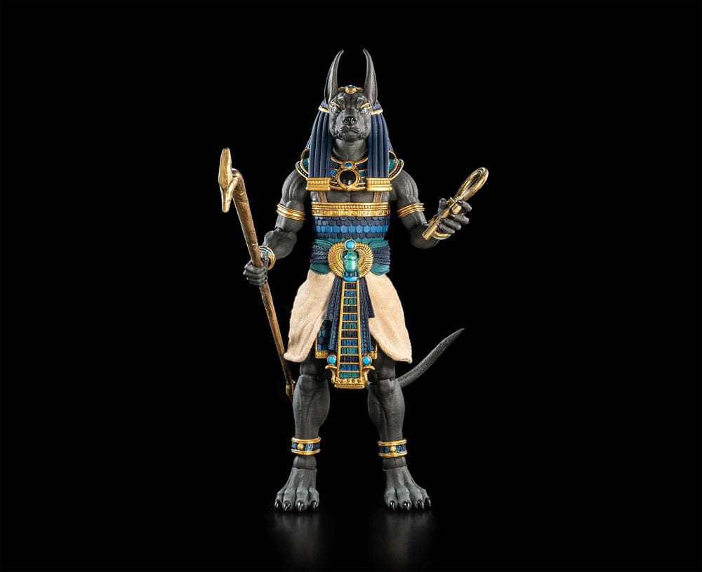 Four Horsemen Toy Design Figura Obscura Anubis Black & Blue Actionfigur
