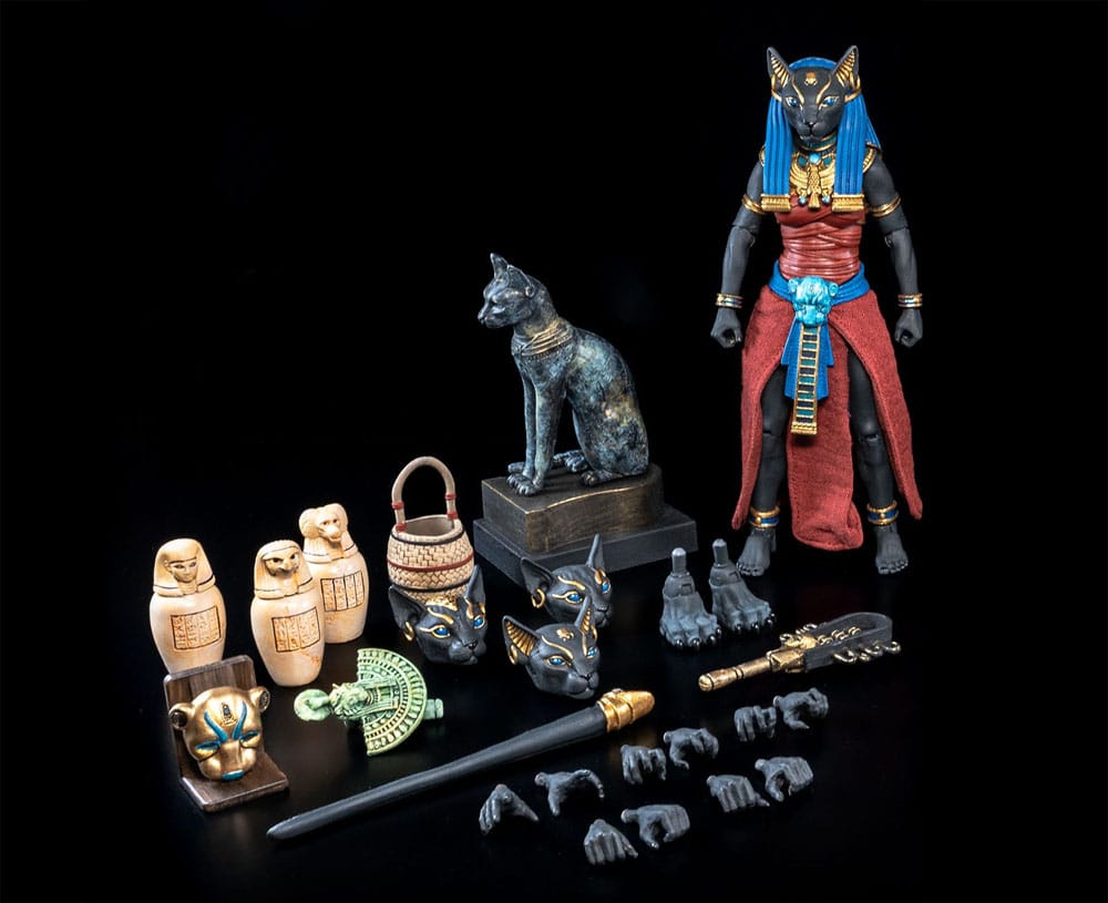 Four Horsemen Toy Design Figura Obscura Bastet Black & Red Actionfigur
