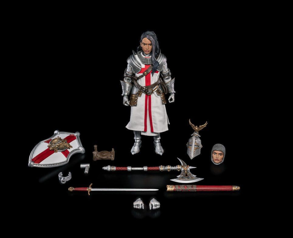 Four Horsemen Toy Design Mythic Legions Dawns of Discovery General Delphina of Eathyross Actionfigur