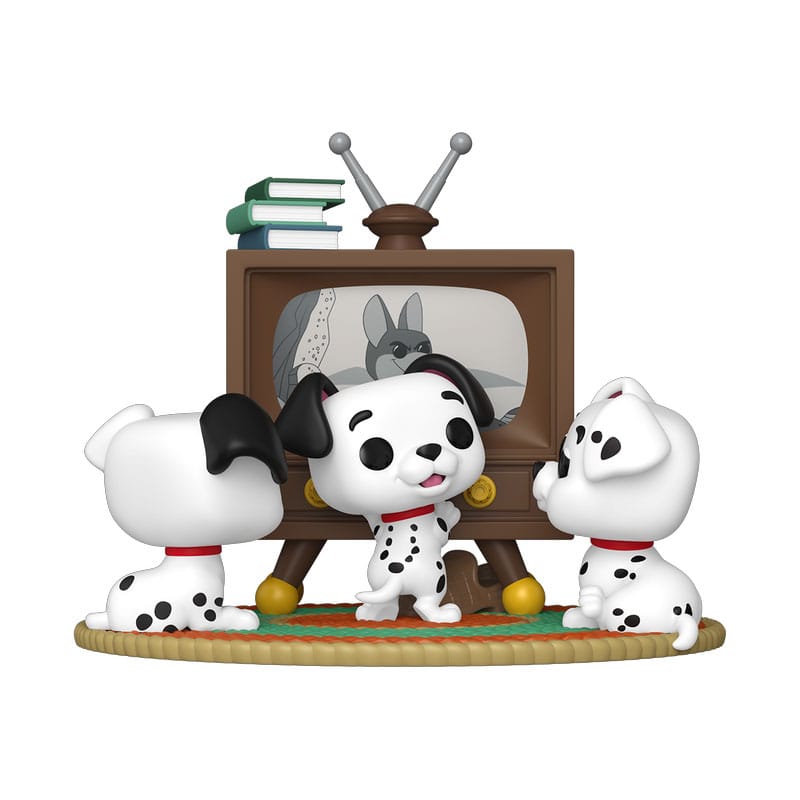 Funko 101 Dalmatiner Rolly, Patch & Lucky with TV POP Moment Vinyl Figuren