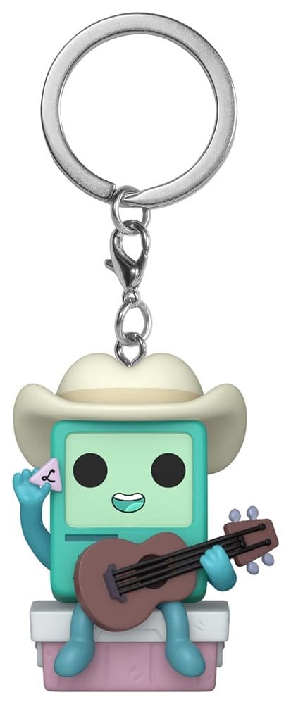 Funko Adventure Time Pocket POP! Cowboy BMO with Guitar Display (12) Vinyl Schlüsselanhänger