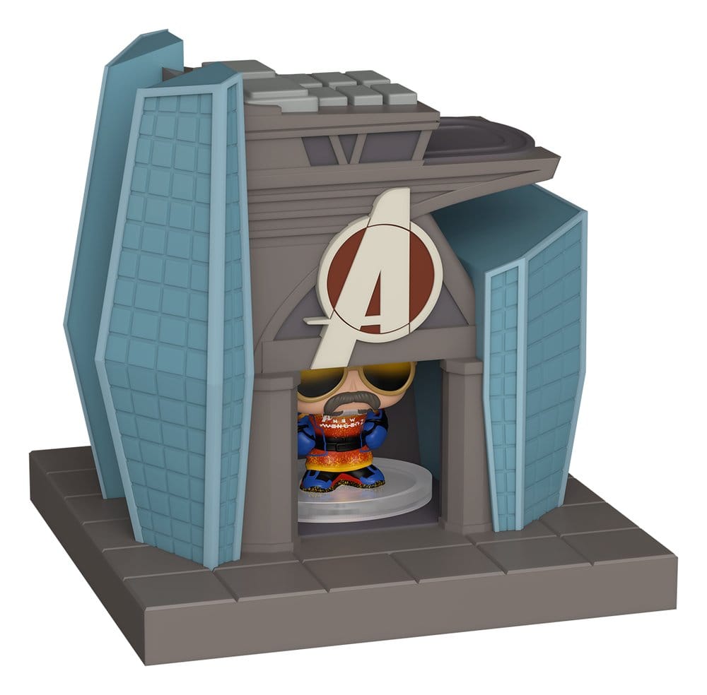 Funko AVD Red Guardian and Avengers Tower Bitty POP! Towns Vinyl Figur