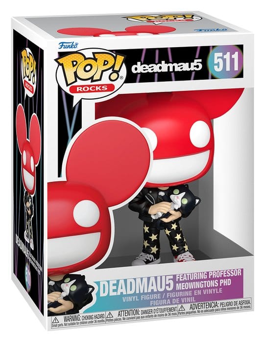 Funko Deadmau5 Deadmau5 with Cat POP! Rocks Vinyl Figur