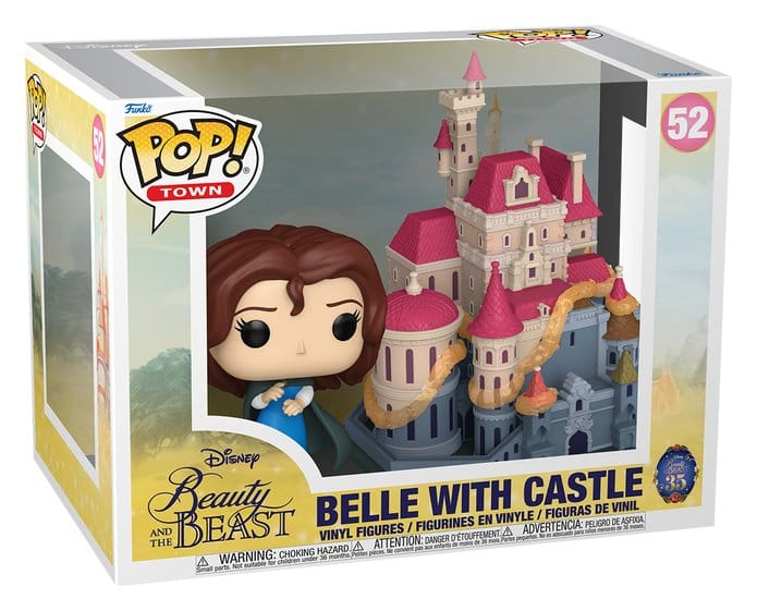 Funko Die Schöne und das Biest Belle with Castle POP! Town Vinyl Figuren