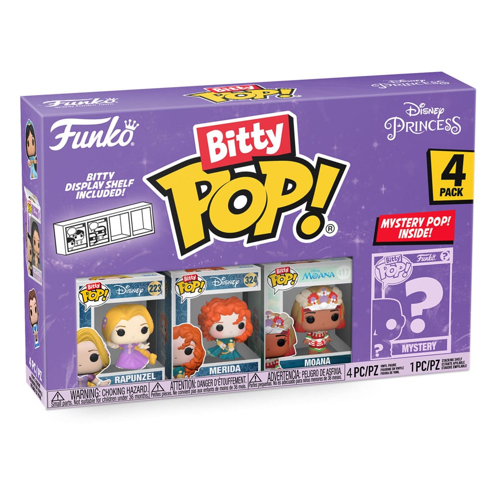 Funko Disney Princesses 4er-Pack Rapunzel Bitty POP! Vinyl Figuren