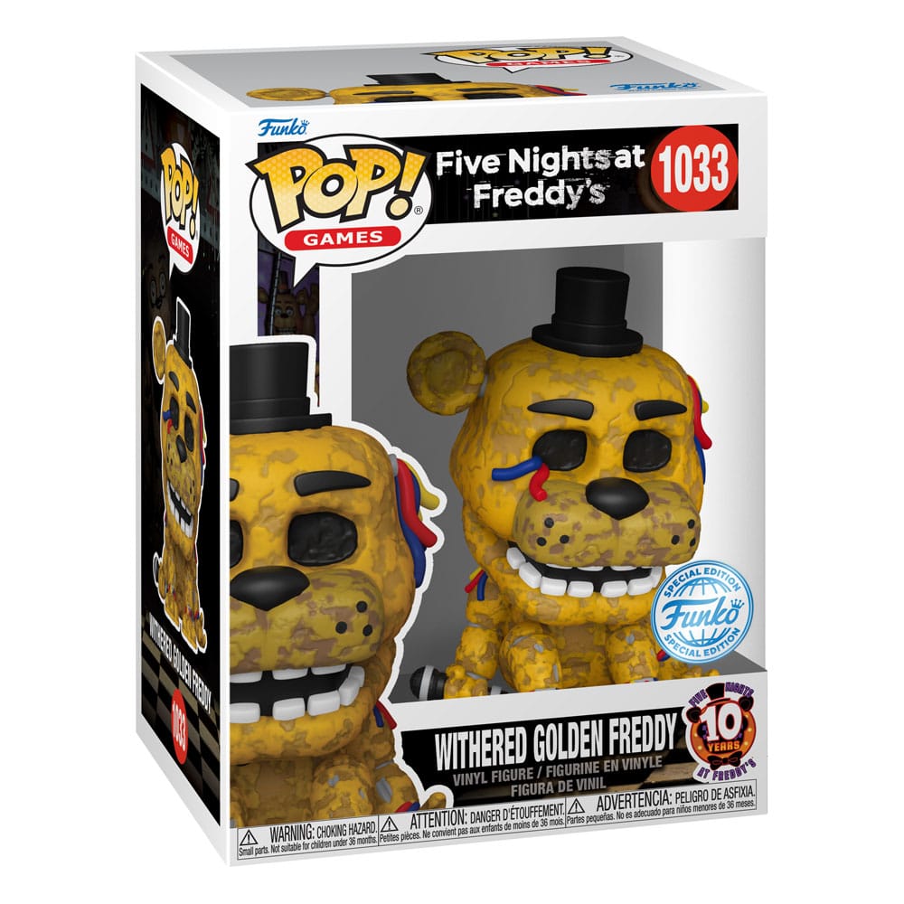Funko Five Nights at Freddy's Withered Gldn Frdy POP! Games Vinyl Figur