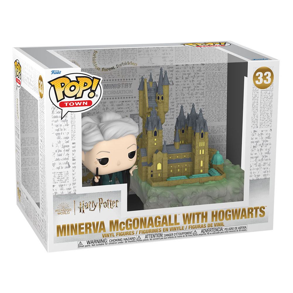 Funko Harry Potter - Chamber of Secrets Anniversary POP! Town Minerva w/Hogwarts Vinyl Figur