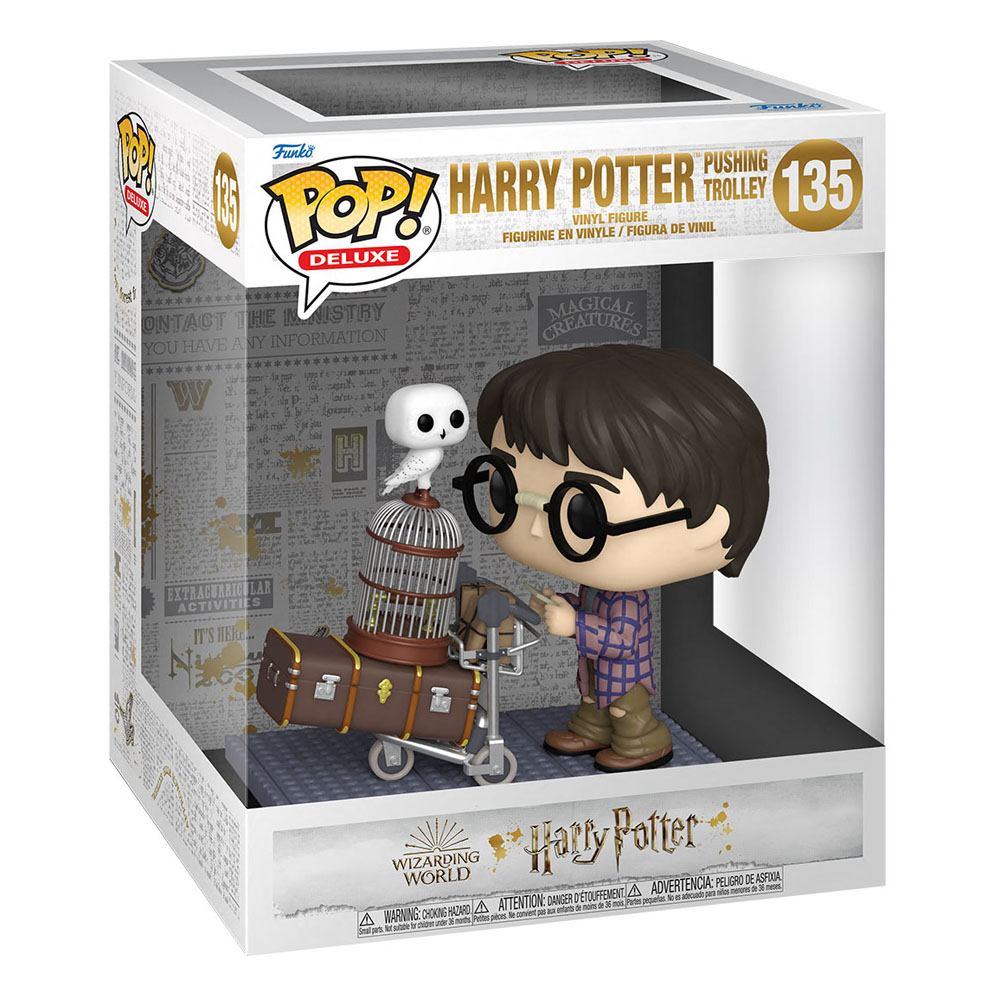 Funko Harry Potter Harry Pushing Trolley POP! Deluxe Vinyl Figur