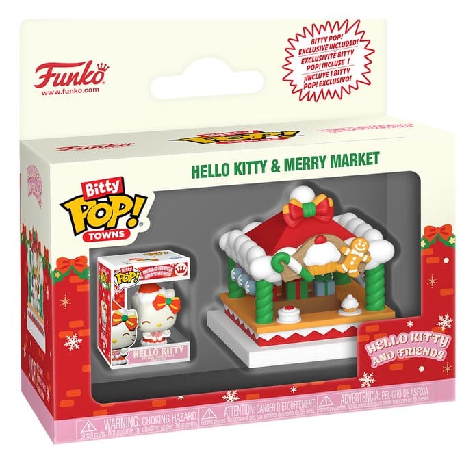 Funko Hello Kitty Holiday- Merry Market Bitty POP! Towns Vinyl Figur