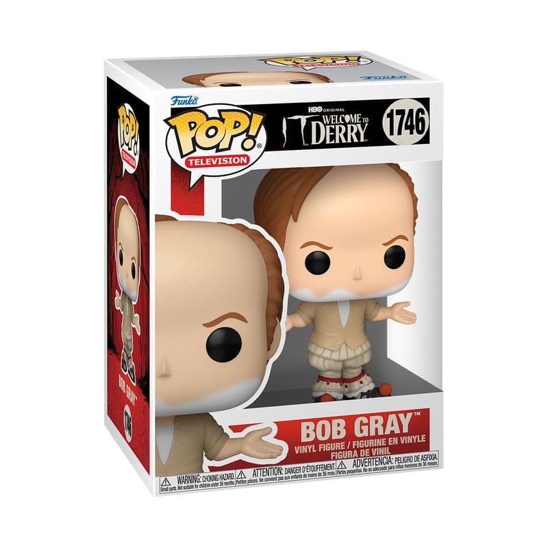 Funko It-Welcome to Derry Bob Gray POP! Plus Vinyl Figur