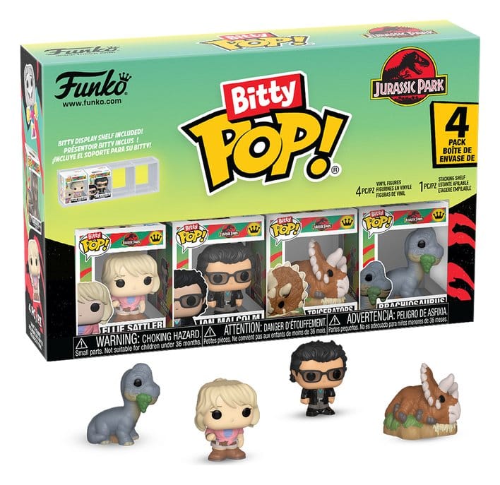 Funko Jurassic Park 4er-Pack Triceratops Bitty POP! Vinyl Figuren