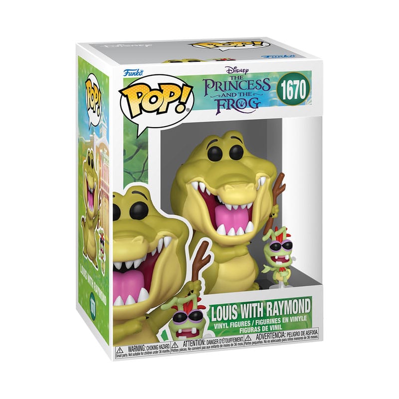 Funko Küss den Frosch Louis w/Raymond POP! Disney Vinyl Figur