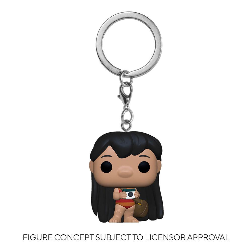 Funko Lilo & Stitch Lilo w/ Camera Display (12) Pocket POP! Vinyl Schlüsselanhänger