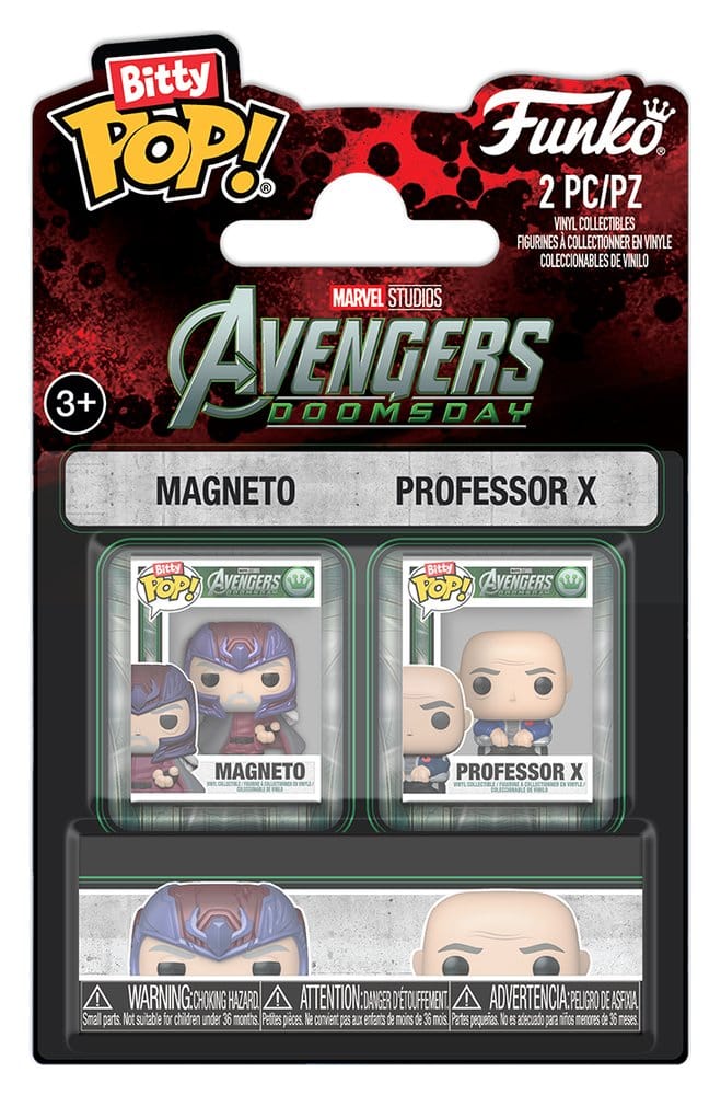 Funko Marvel Magneto & Professor X 2er-Pack Bitty POP! Mini Figuren