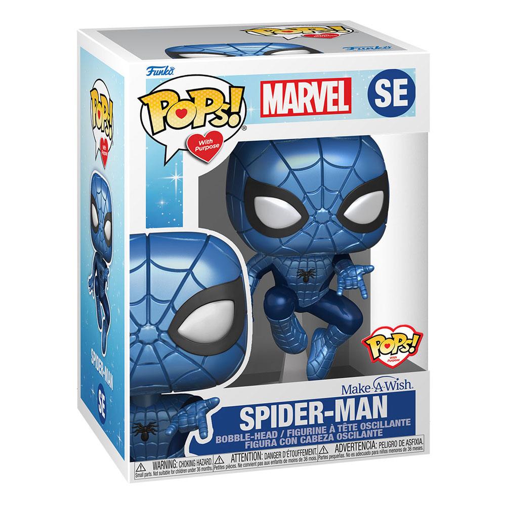 Funko Marvel Make a Wish 2022 Spider-Man (Metallic) POP! Marvel Vinyl Figur