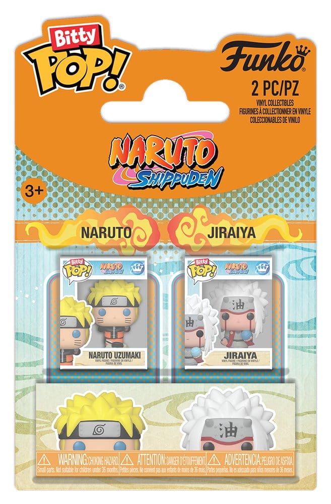 Funko Naruto 2er-Pack Naruto & Jiraiya Bitty POP! Vinyl Figuren