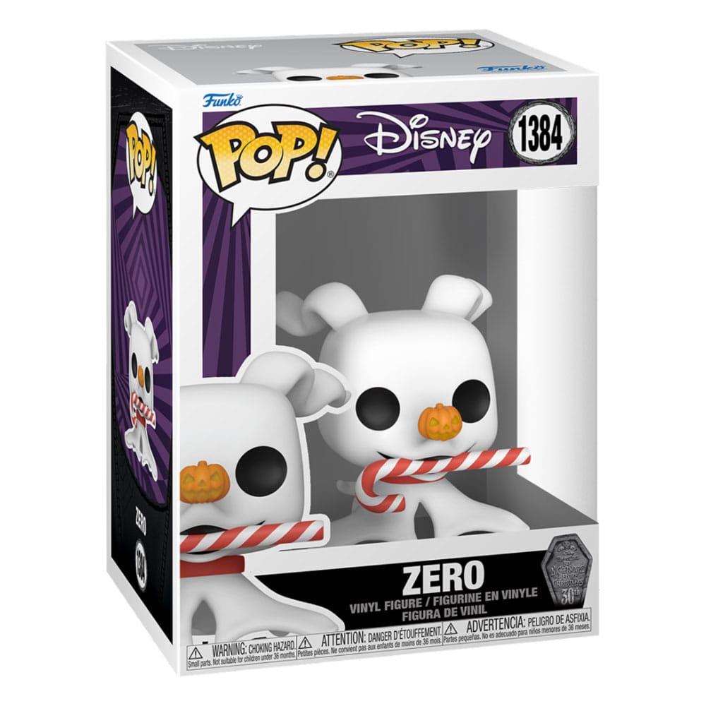 Funko Nightmare before Christmas 30th Zero w/Candy Cane POP! Disney Vinyl Figur