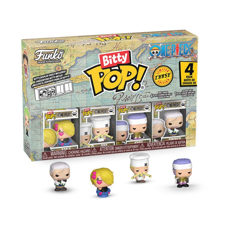 Funko One Piece 4er-Pack Sanji Bitty POP! Vinyl Figuren