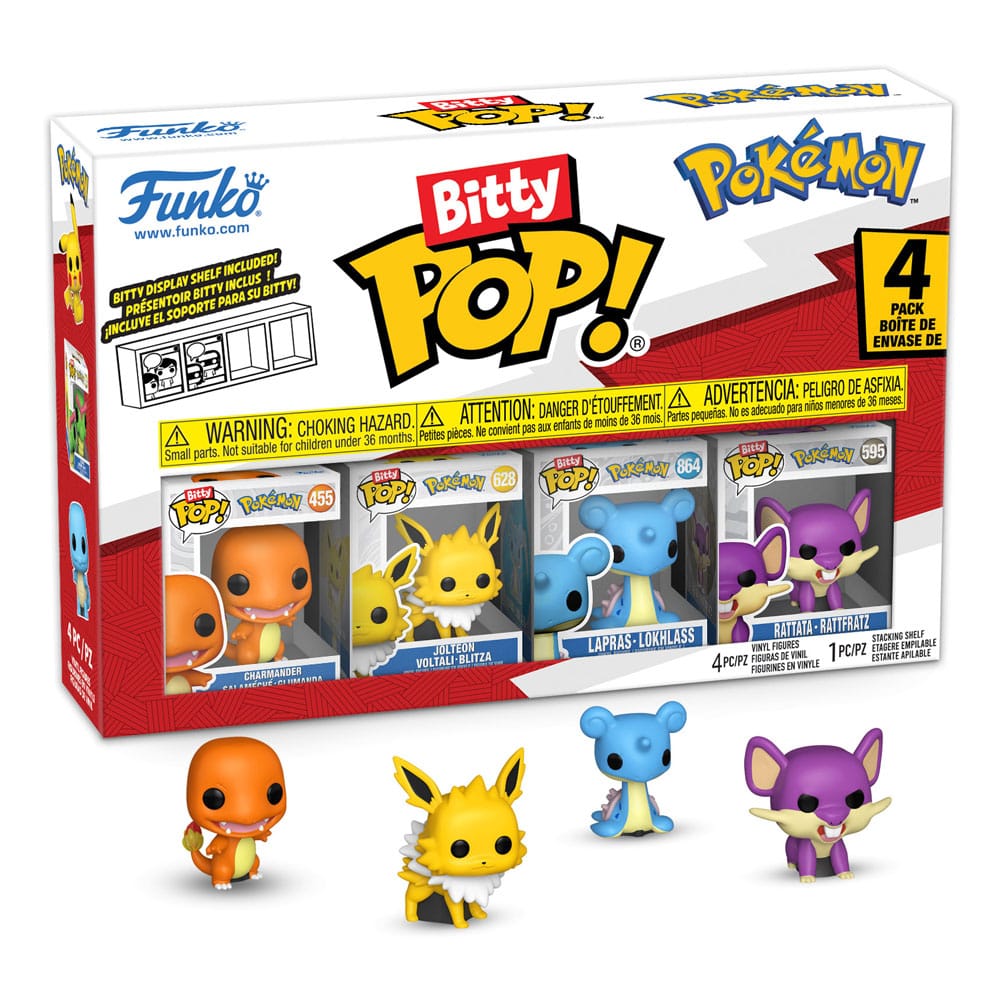 Funko Pokémon 4er-Pack Series 2 Bitty POP! Vinyl Figuren