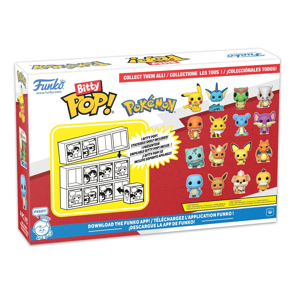 Funko Pokémon 4er-Pack Series 3 Bitty POP! Vinyl Figuren