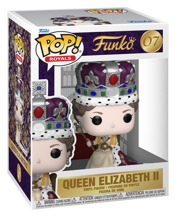 Funko Queen Elizabeth II 100th- Queen Elizabeth II (Coronation) POP! Premium Vinyl Figur