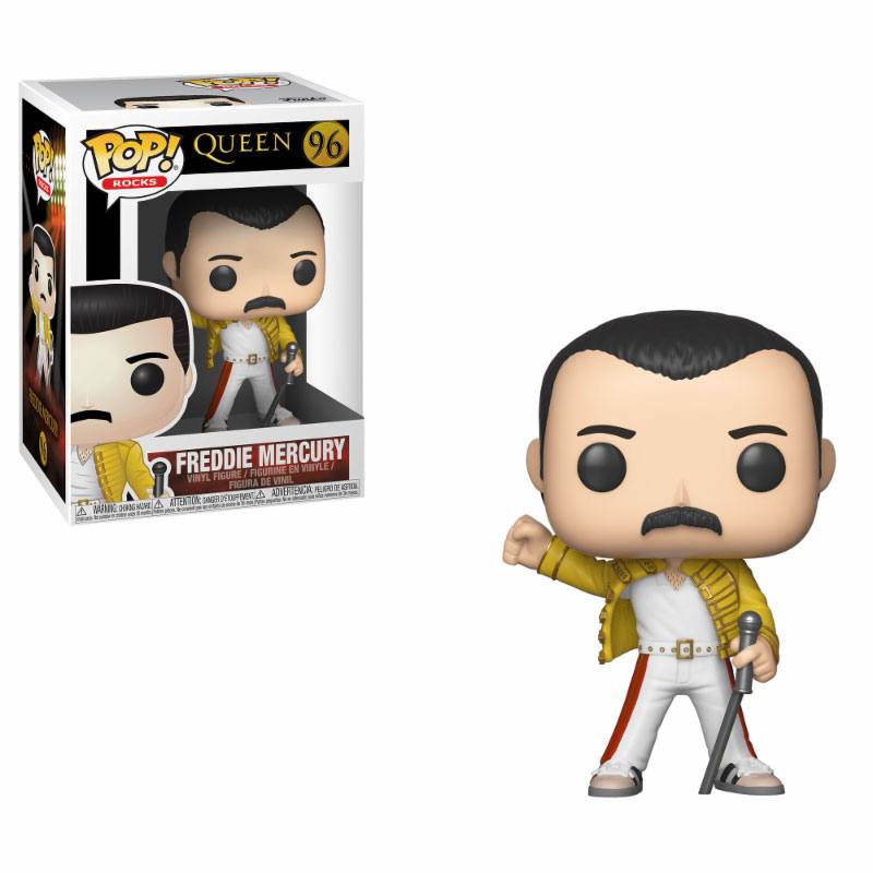 Funko Queen POP! Rocks Vinyl Figur Freddie Mercury Wembley 1986 9 cm