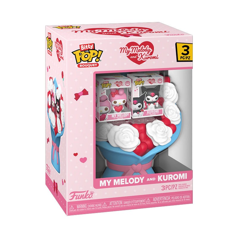 Funko Sanrio My Melody & Kuromi (Valentine) Bitty POP! Bouquet Vinyl Figuren