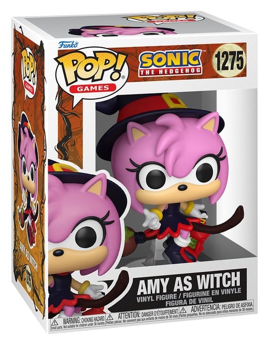 Funko Sonic the Hedgehog Amy on Broom POP! Games Vinyl Figur