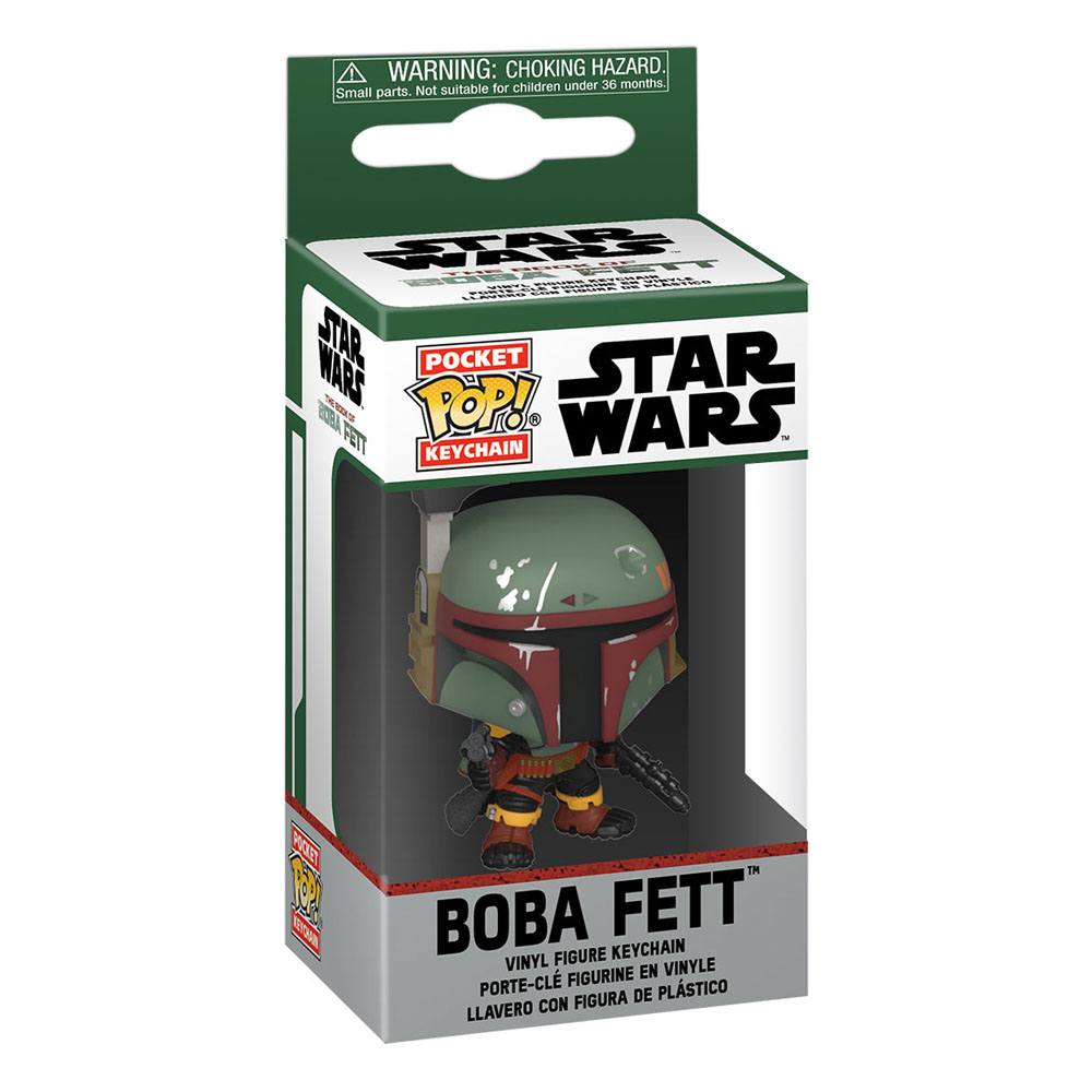 Funko Star Wars The Book of Boba Fett Boba Fett Display (12) Pocket POP! Vinyl Schlüsselanhänger