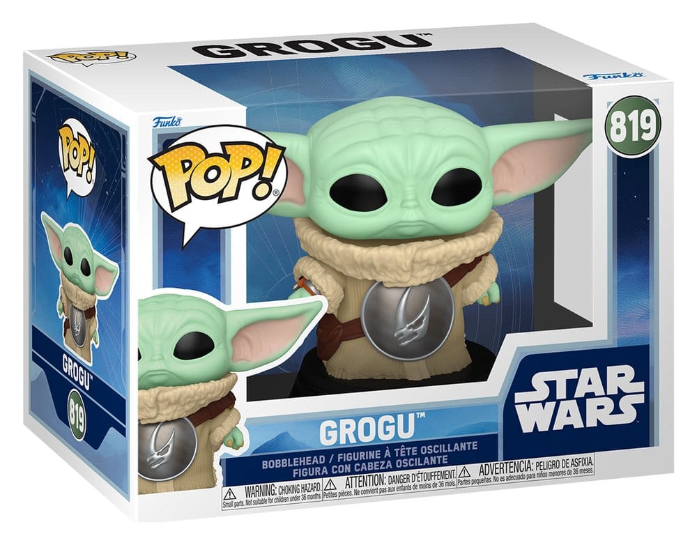 Funko Star Wars The Mandalorian and Grogu Grogu POP! Vinyl Wackelkopf-Figur