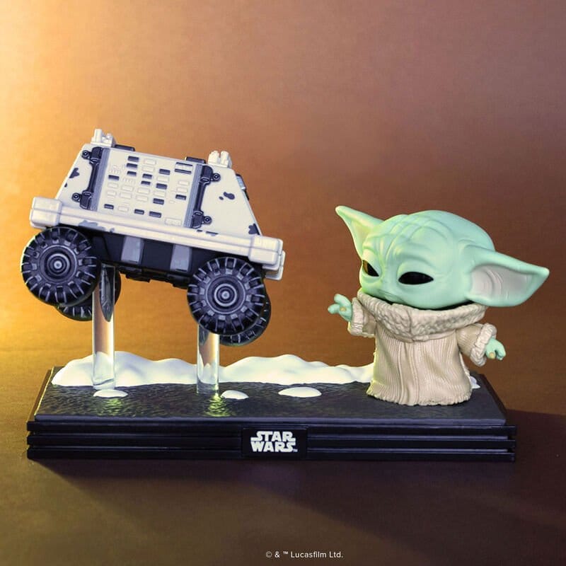 Funko Star Wars The Mandalorian and Grogu Grogu with Polar Mouse Droid POP! Moment Vinyl Figuren